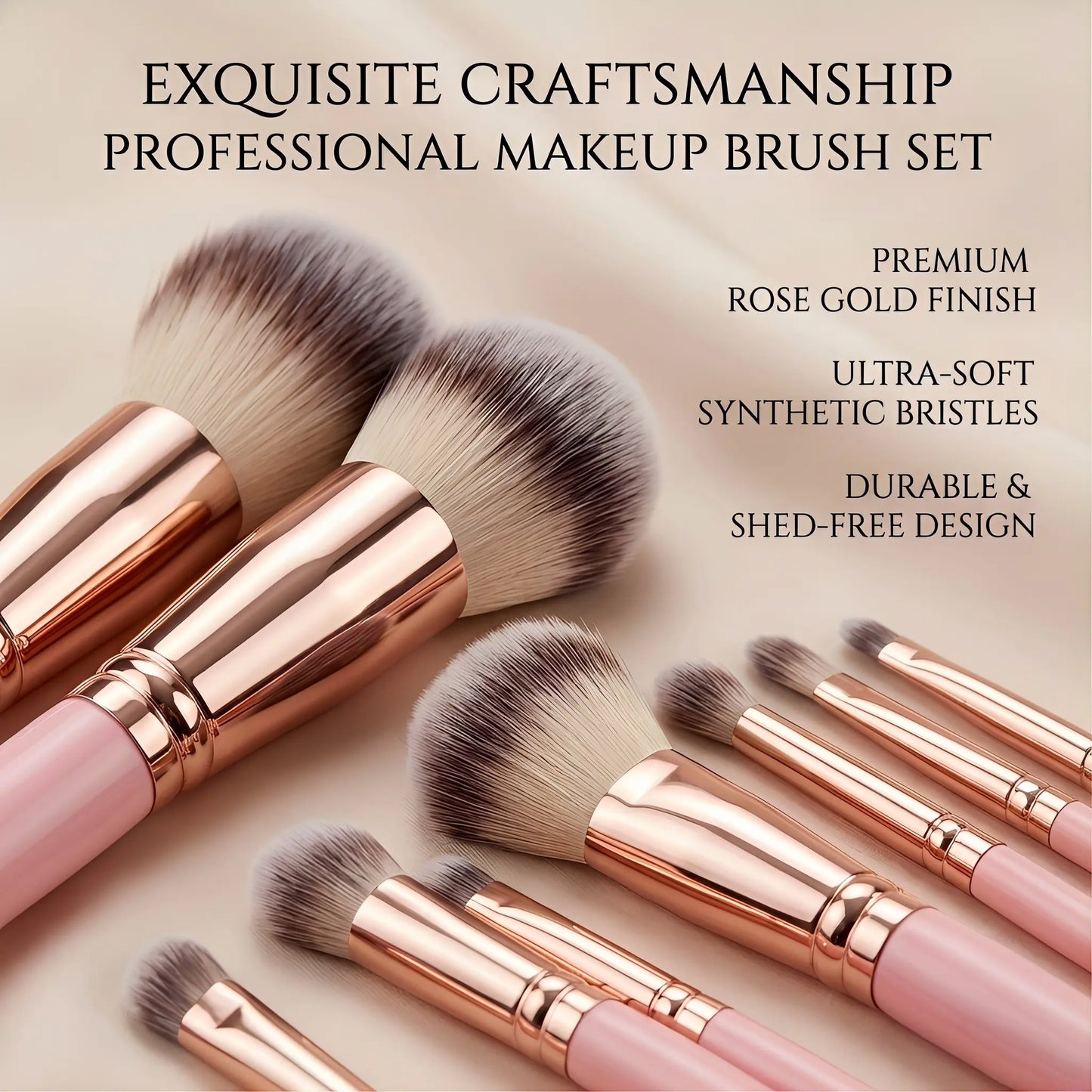 Unleash Your Beauty: 52-Piece Pink Professional Makeup Brush Set with Stylish Storage Case - Perfect for Flawless Foundation, Eye & Face Makeup!