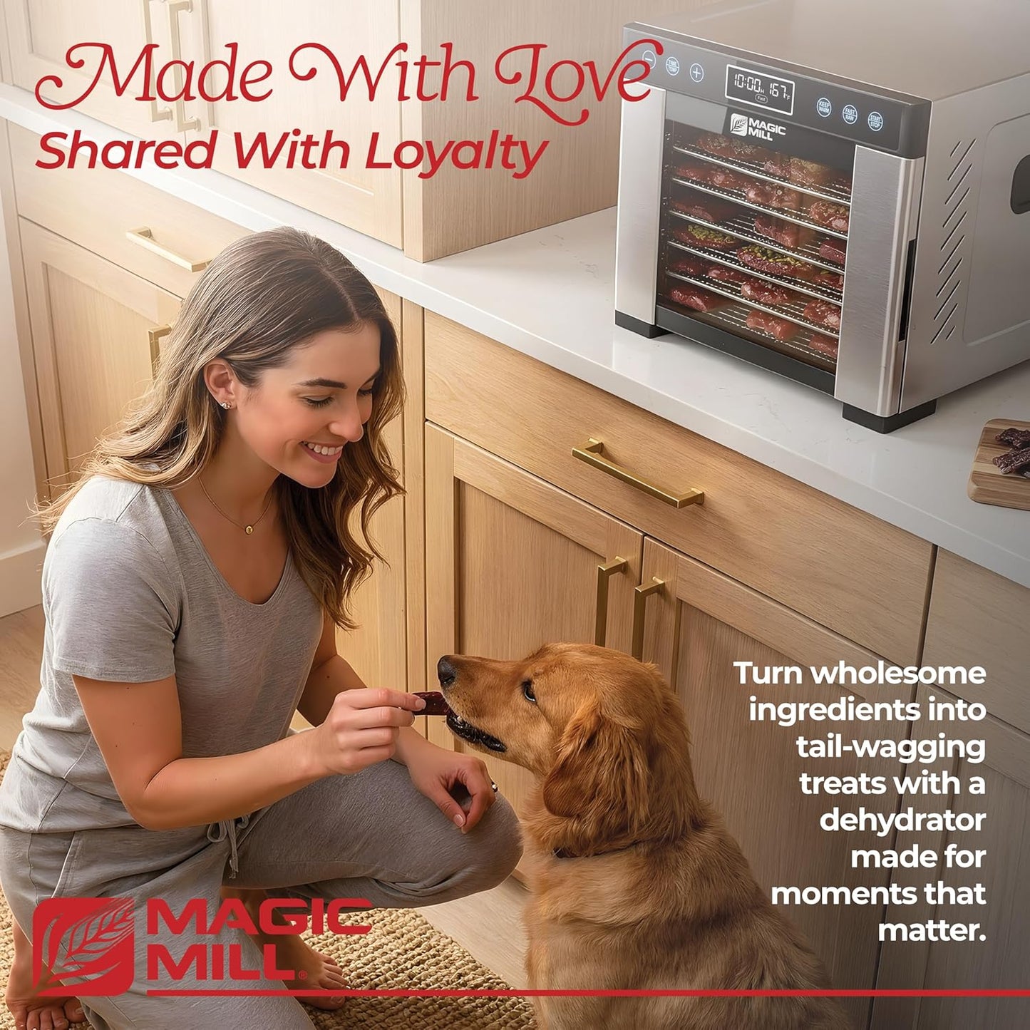 Transform Your Kitchen with the Pro Food Dehydrator Machine - 7 XL Stainless Steel Trays for Perfectly Dried Jerky, Dog Treats, Herbs, Meat, and Fruits | Advanced Digital Control with Keep Warm Function