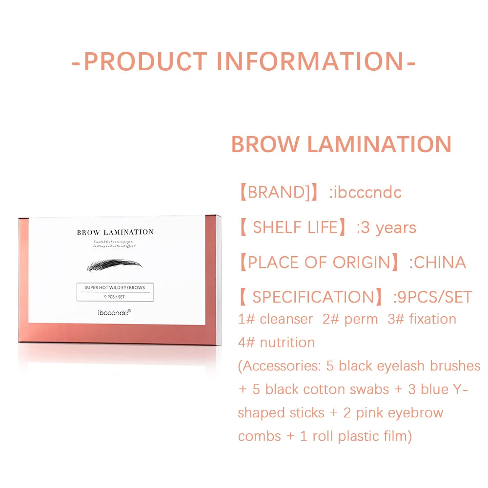 Keratin Eyebrow Lamination Kit for Natural Brow Lift & Styling