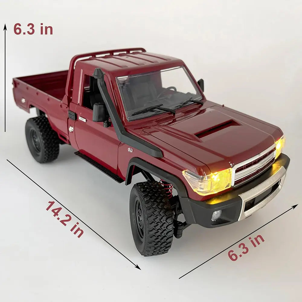 Conquer Any Terrain with the MN-82 RC Rock Crawler - 1/12 Scale 4WD Off-Road Remote Control Truck with Dual-Speed and Long-Range Control