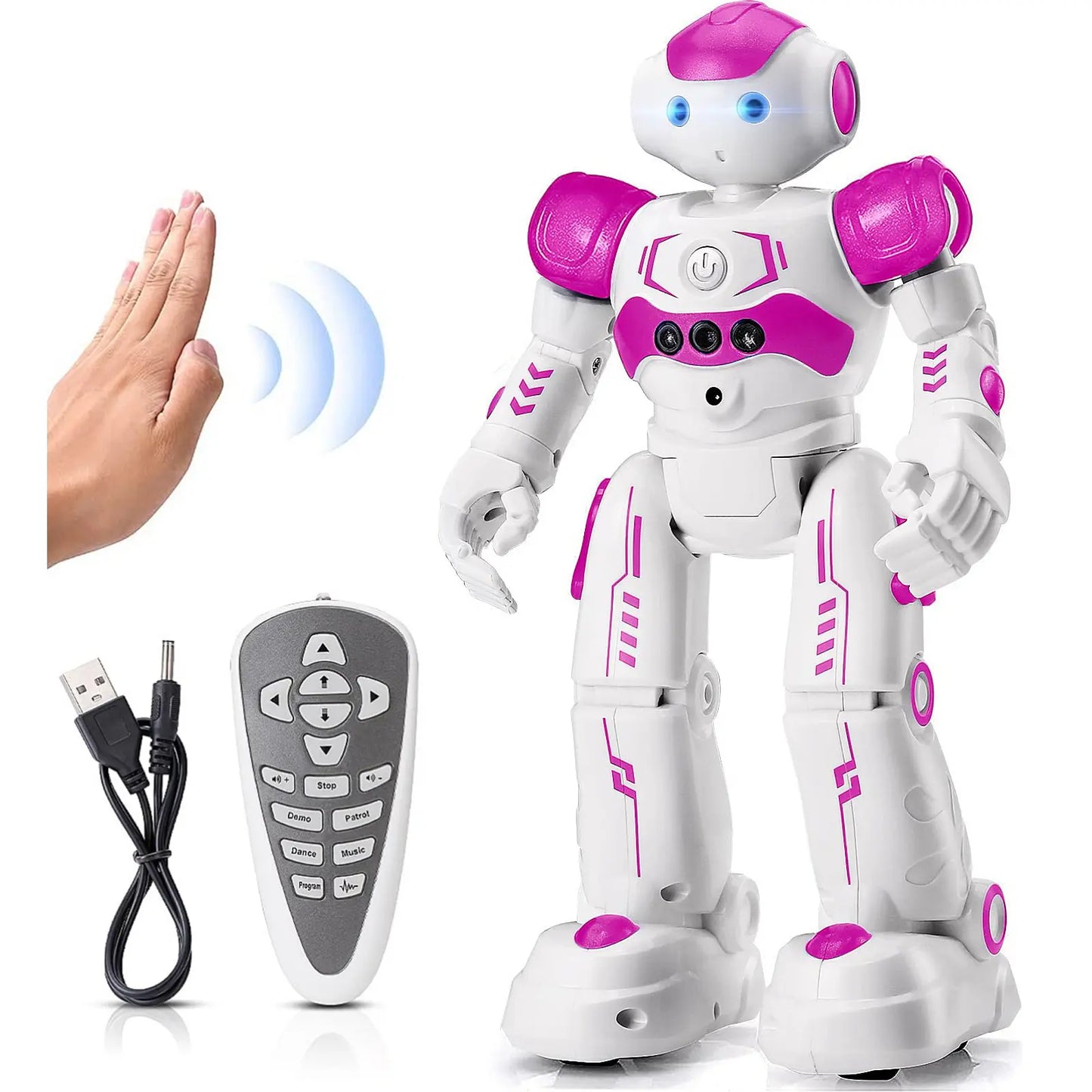 Exciting Kingsdragon RC Robot Toy - Gesture & Programmable Remote Control for Kids Aged 3-8 - Perfect Birthday & Graduation Gift!