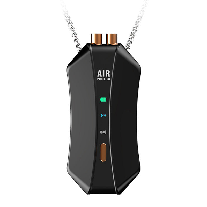 Portable Wearable Air Purifier Necklace – Personal Negative Ion Cleaner