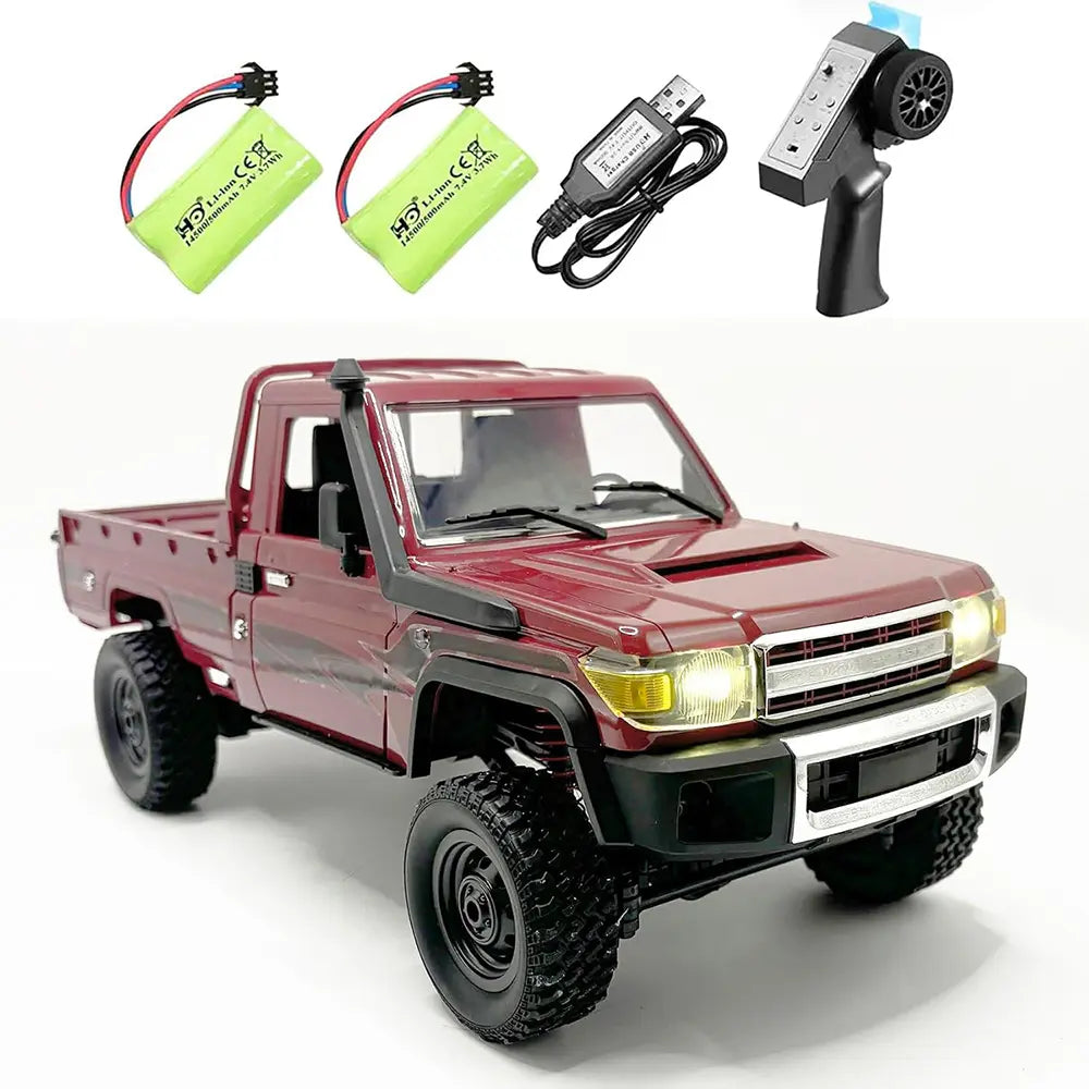 Conquer Any Terrain with the MN-82 RC Rock Crawler - 1/12 Scale 4WD Off-Road Remote Control Truck with Dual-Speed and Long-Range Control