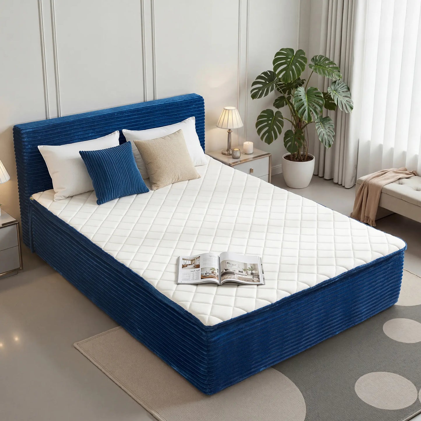 Transform Your Sleep with the ALTRIGUS Modern Boneless Bed Set - All-In-One Mattress in a Box for Ultimate Comfort and Support