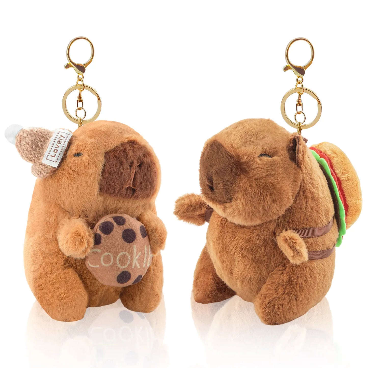 Charming Capybara Plush Keychain - Adorable Mini Bag Charm for Every Occasion! Perfect Gift for Birthdays and Holidays!