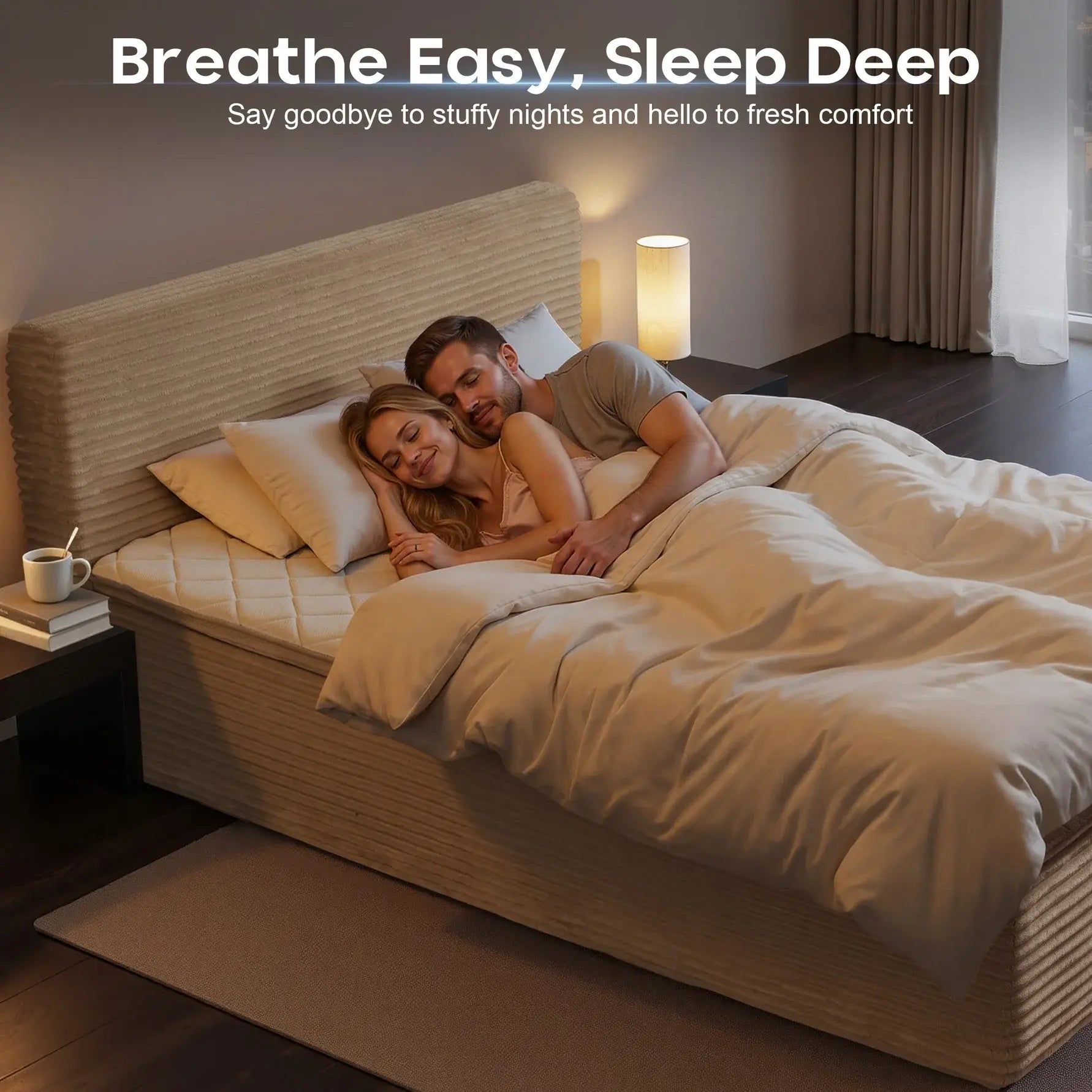 Transform Your Space with the Ovios 3-In-1 Sofa Bed Mattress - Effortless Comfort and Style with Removable Headboard, Integrated Frame, and Premium Memory Foam