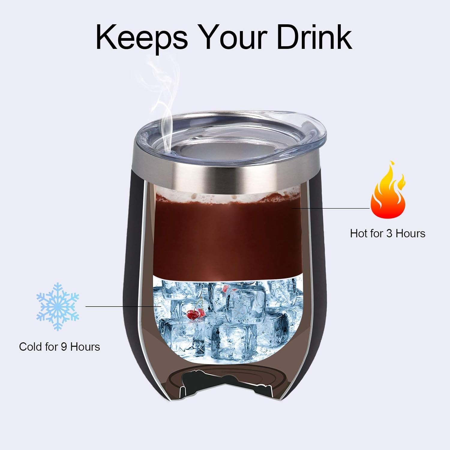 Elevate Your Sipping Experience with the 8-Pack 12Oz Insulated Stainless Steel Wine Tumblers - Perfect for Every Occasion!