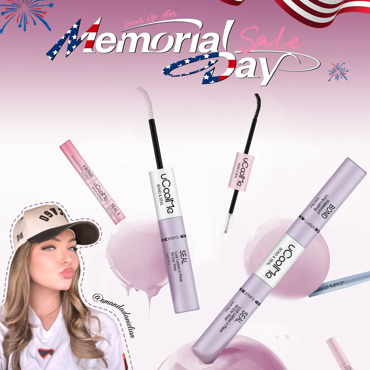 Ucoolme Creator Exclusive 2-In-1 Waterproof Lash Glue - Strong & Long-Lasting Adhesive for Flawless False Eyelash Application