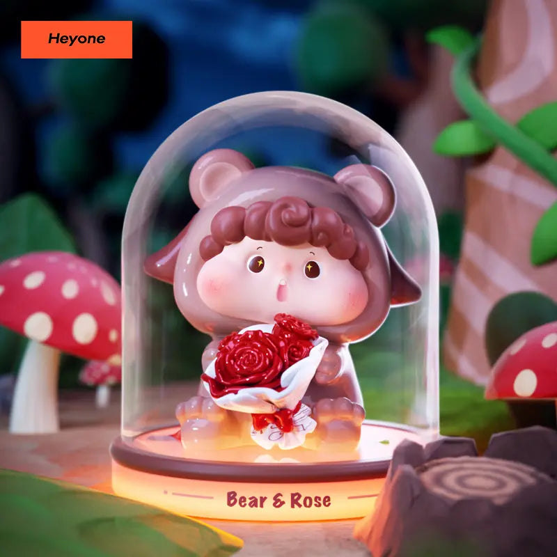 Heyone Hudodo'S Parallel Universe Series Blind Box Art Toy Action Cute Figure Girls Cute Gifts , Roses ,Birthday Gifts, Holiday Gifts, Anniversary Gifts, Cute Girly Gifts，Little Gifts for Girls