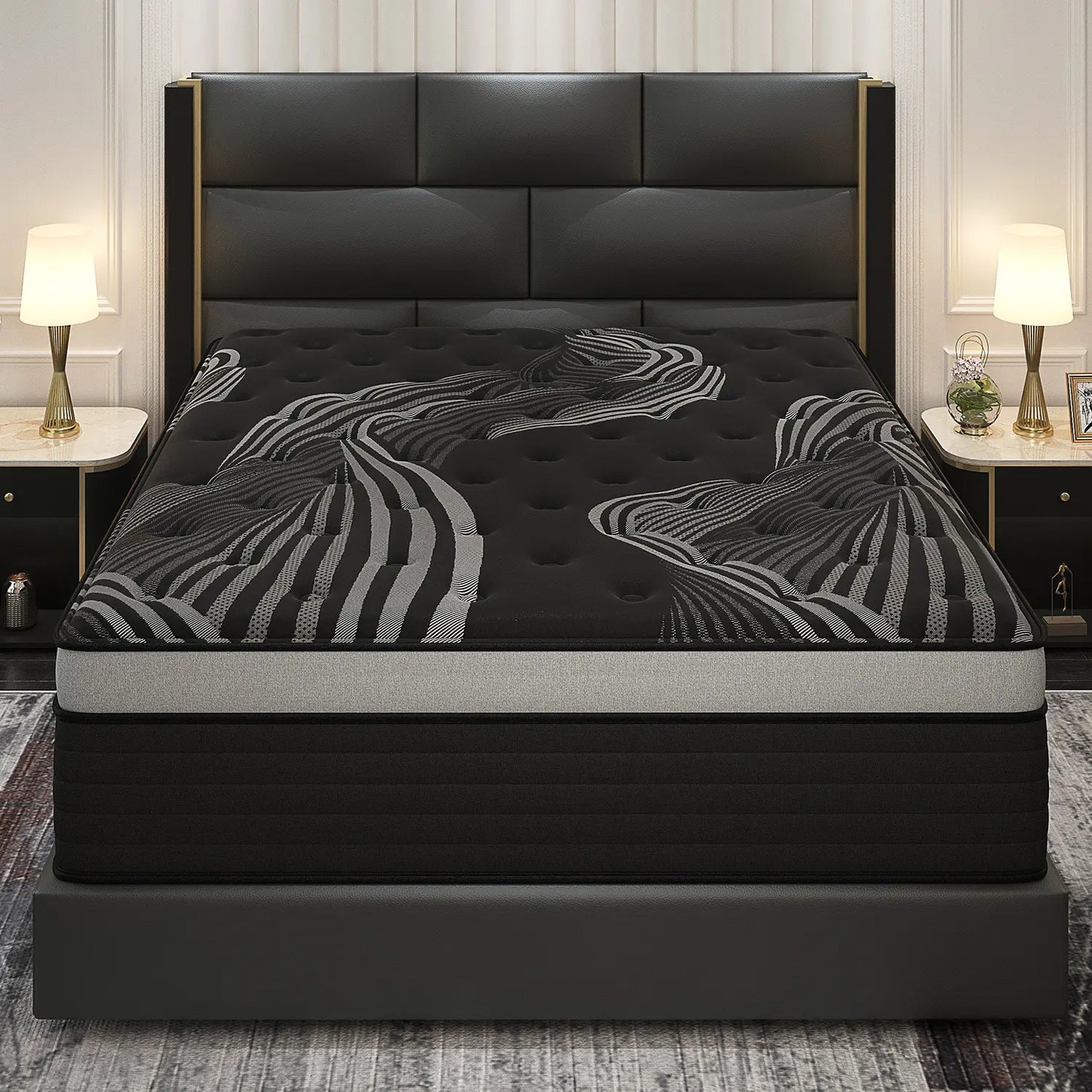 Experience Unmatched Comfort with Our 12/14 Inch Hybrid Mattress - Perfect for Twin, Full, Queen, or King Beds, Featuring Memory Foam and Pocket Springs for Medium Firm Support and Lumbar Care