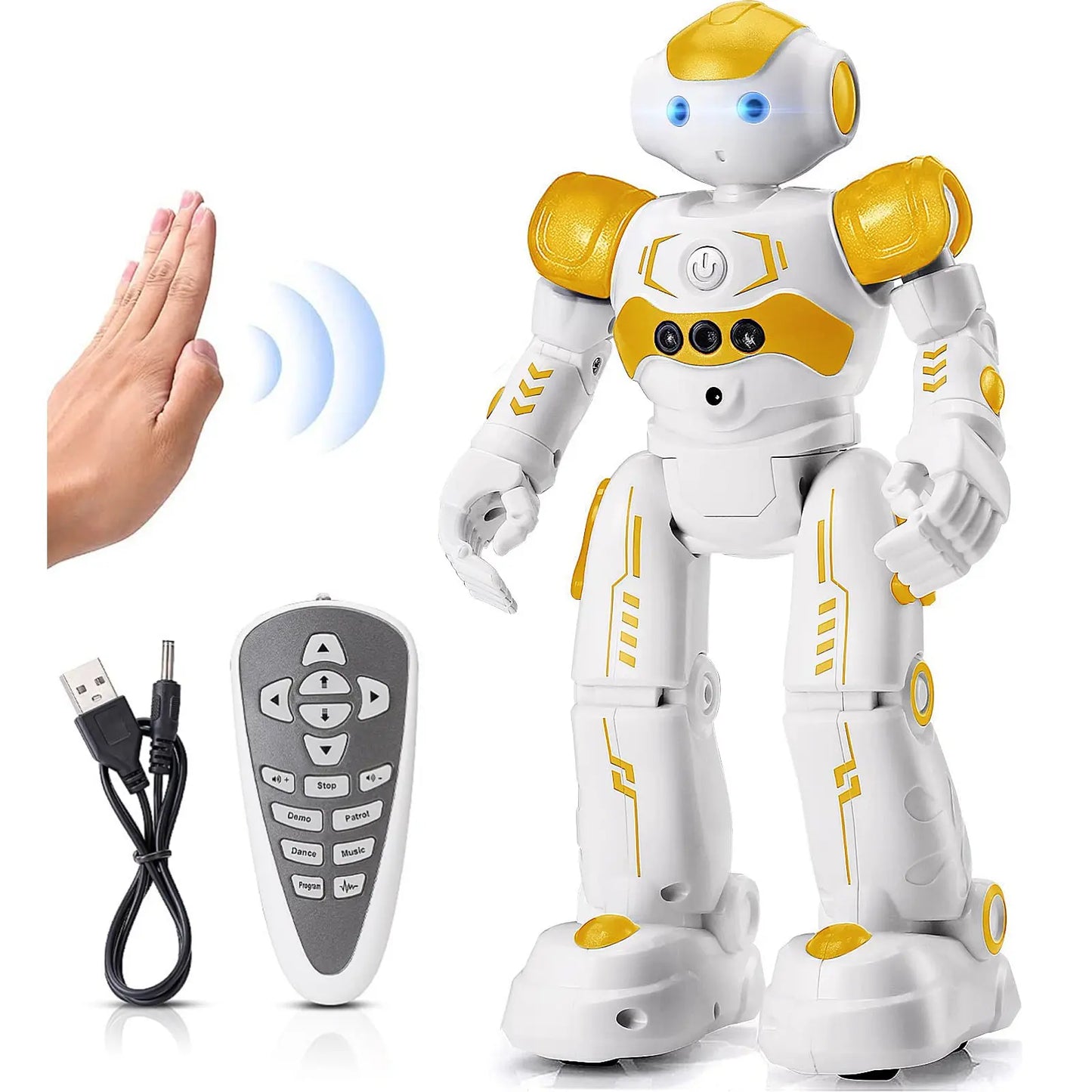 Exciting Kingsdragon RC Robot Toy - Gesture & Programmable Remote Control for Kids Aged 3-8 - Perfect Birthday & Graduation Gift!