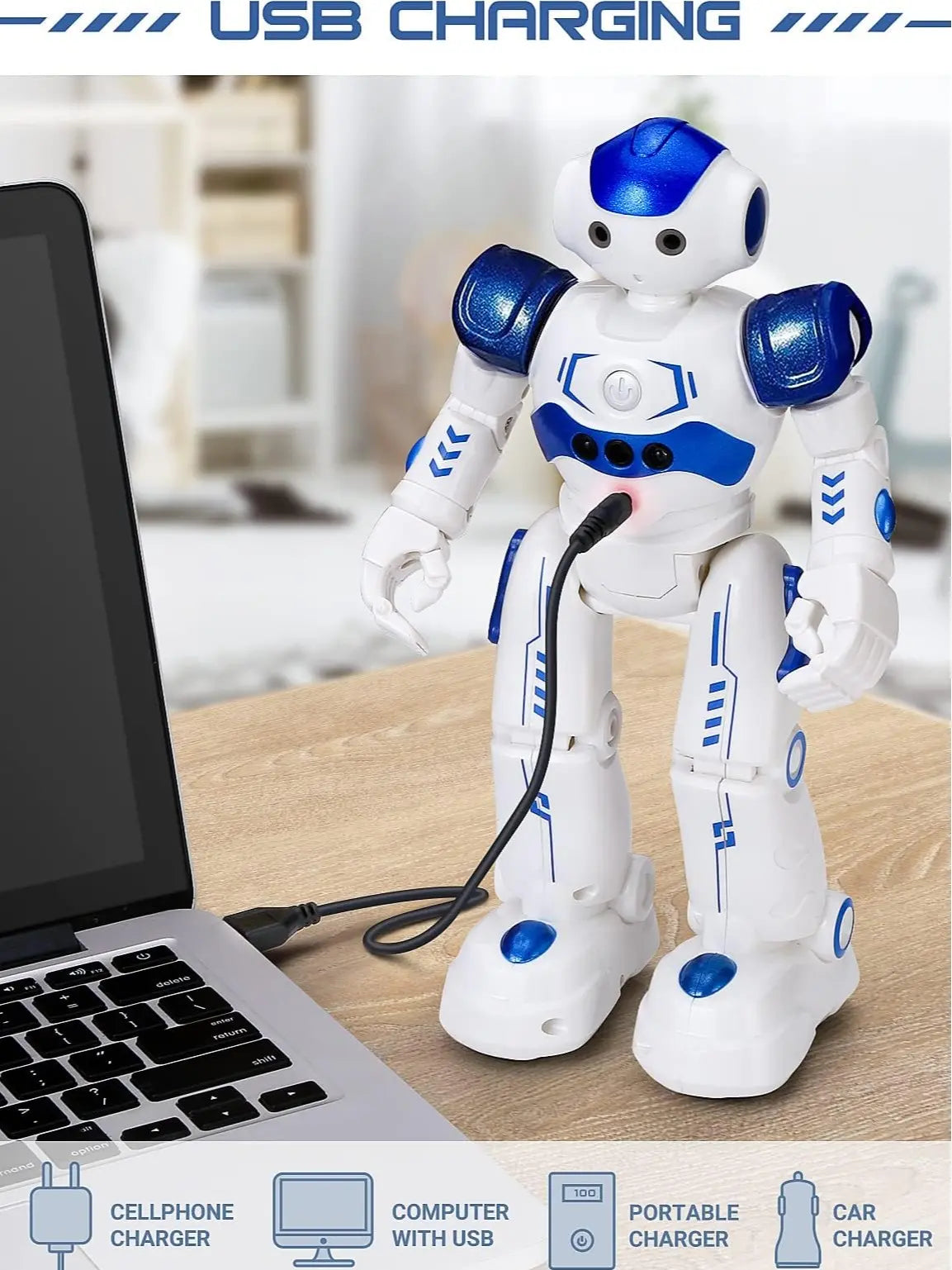 Exciting Kingsdragon RC Robot Toy - Gesture & Programmable Remote Control for Kids Aged 3-8 - Perfect Birthday & Graduation Gift!