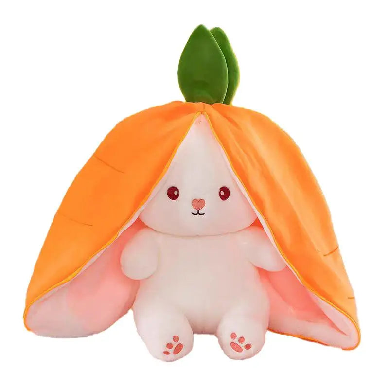 Transforming Bunny Plush Toy - Soft and Cuddly Stuffed Animal for Imaginative Play, Perfect Easter Gift for Ages 6+!