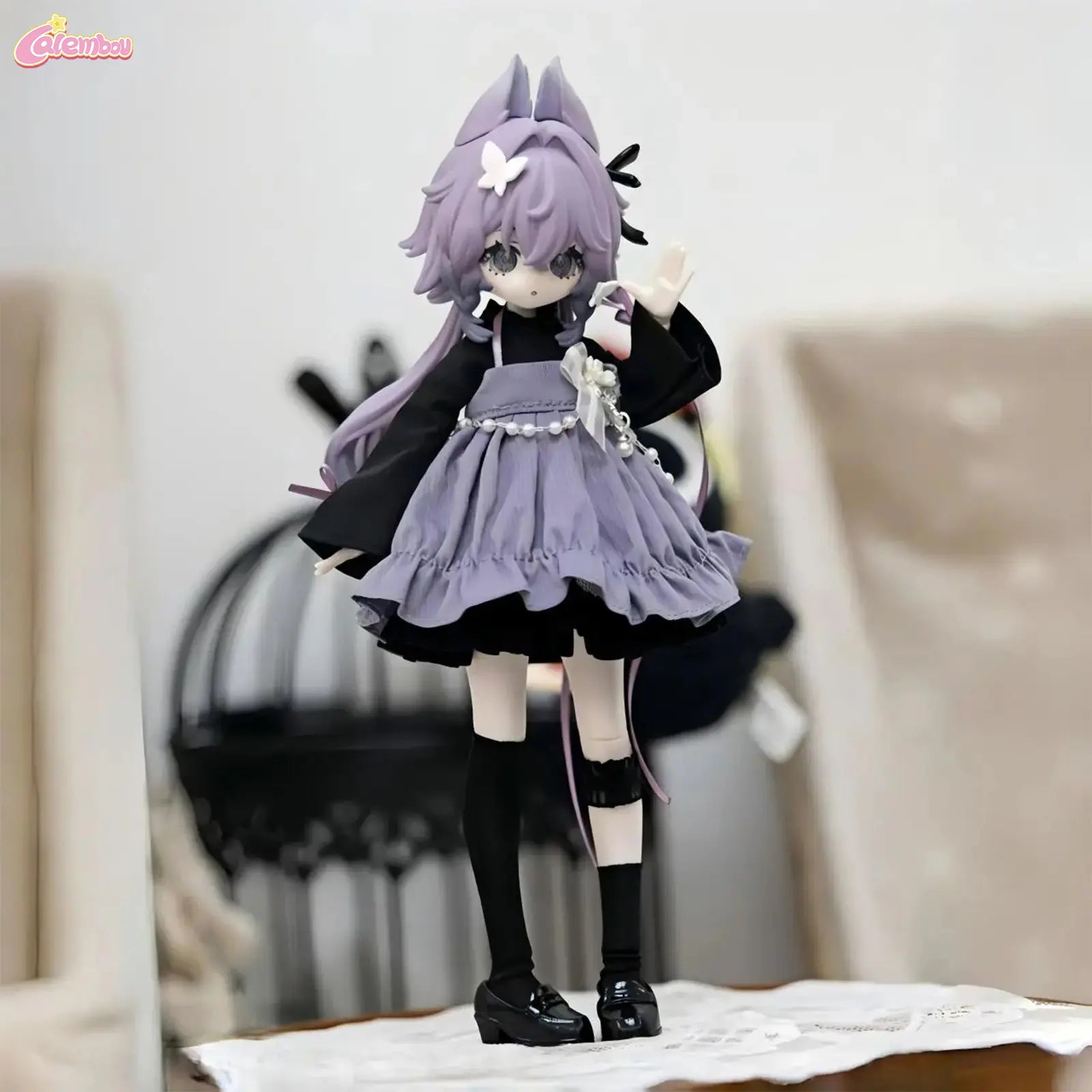 Discover the CALEMBOU Meki Oblivion's Luminaria Series V2 - Adorable 1/8 BJD Dress-Up Doll, Perfect Collectible for Birthdays and Christmas!