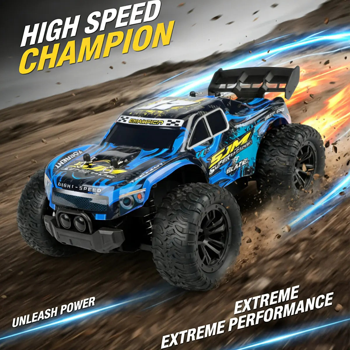 Experience Thrilling Adventures with the High-Speed Off-Road Remote Control Cybertruck for Kids & Adults - Perfect for All-Terrain Racing Fun!