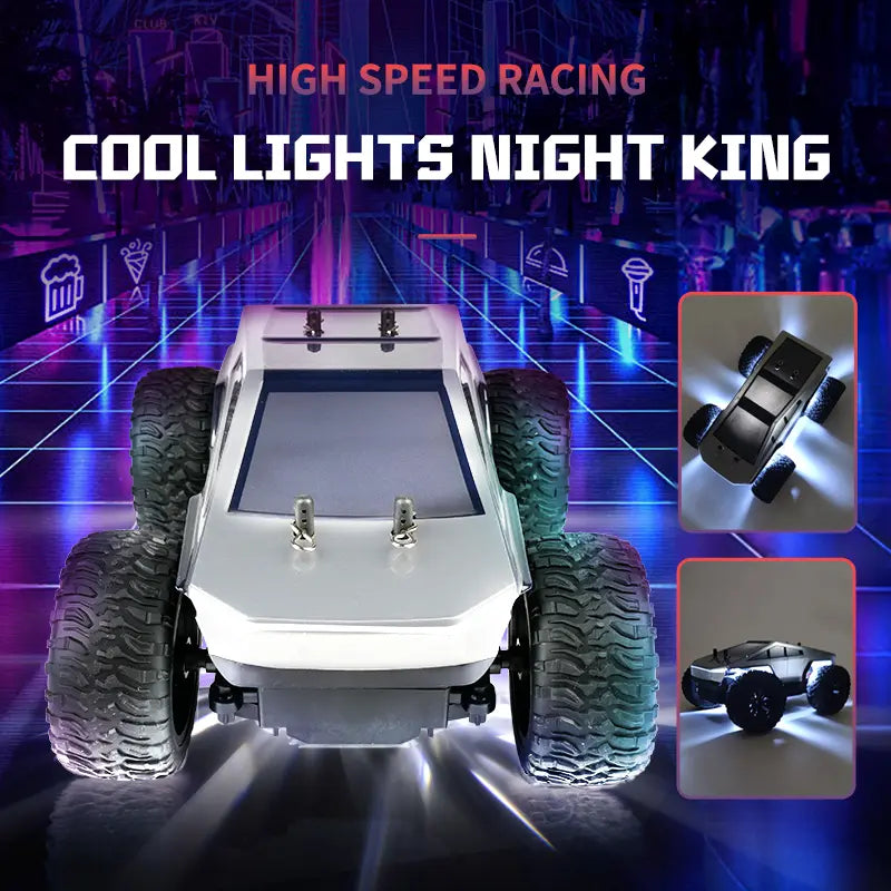 Experience Thrilling Adventures with the High-Speed Off-Road Remote Control Cybertruck for Kids & Adults - Perfect for All-Terrain Racing Fun!