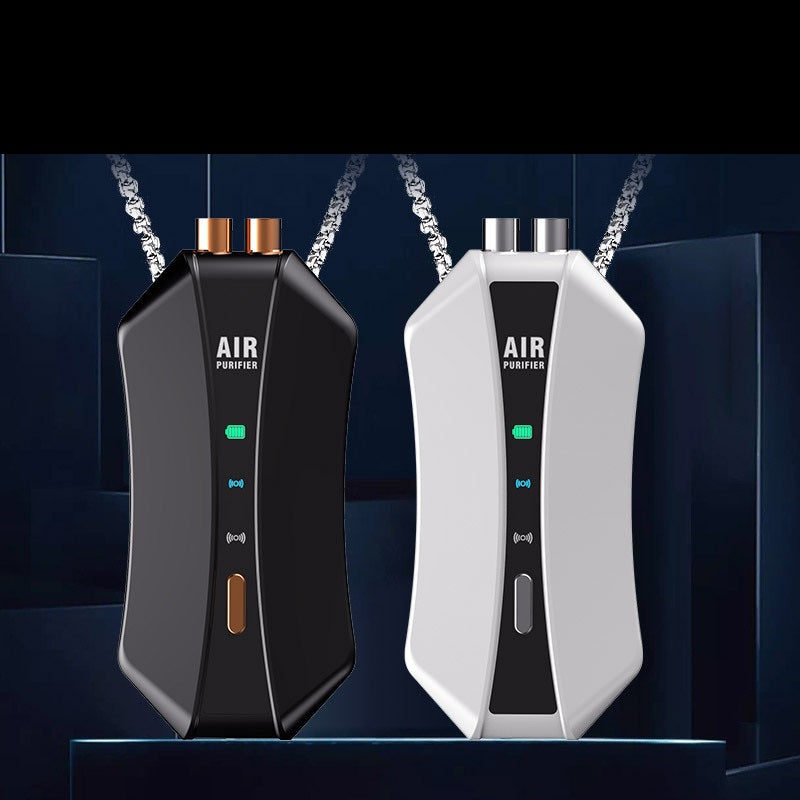Portable Wearable Air Purifier Necklace – Personal Negative Ion Cleaner