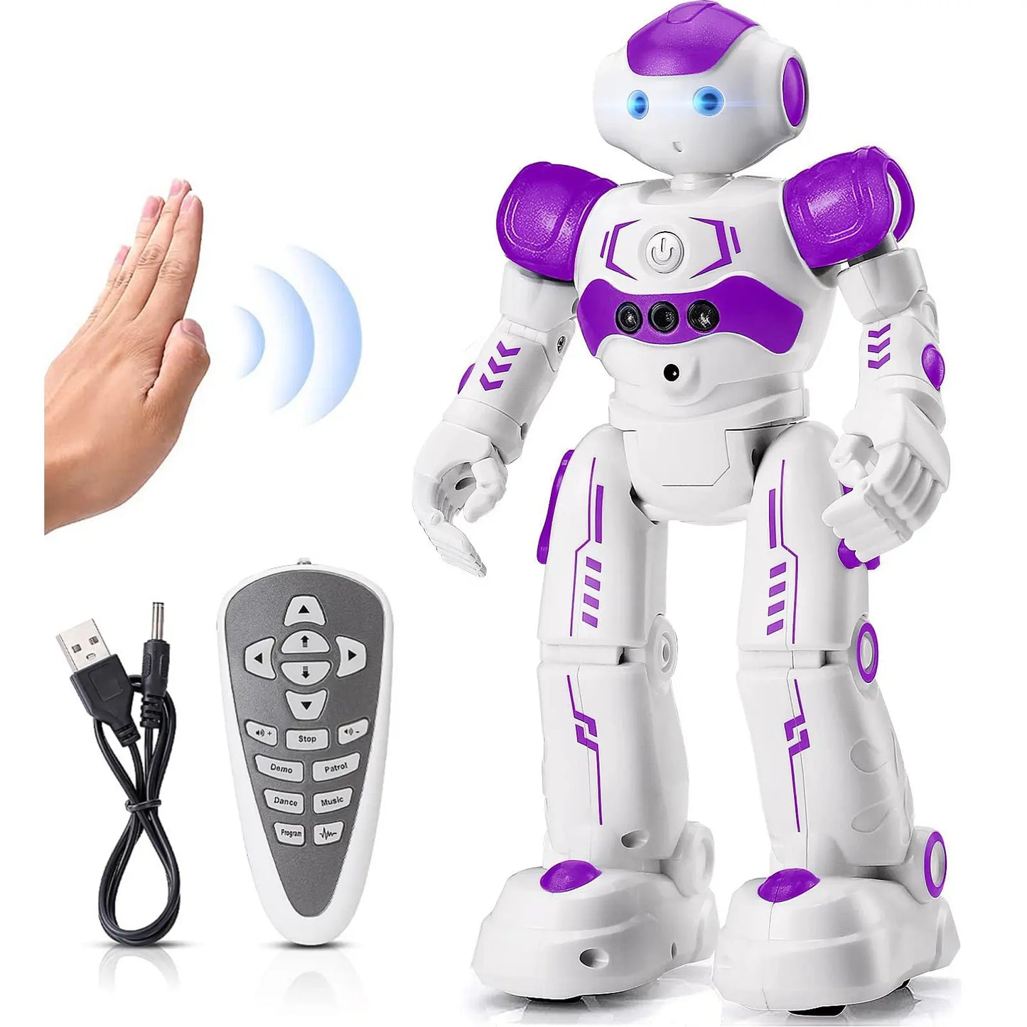 Exciting Kingsdragon RC Robot Toy - Gesture & Programmable Remote Control for Kids Aged 3-8 - Perfect Birthday & Graduation Gift!