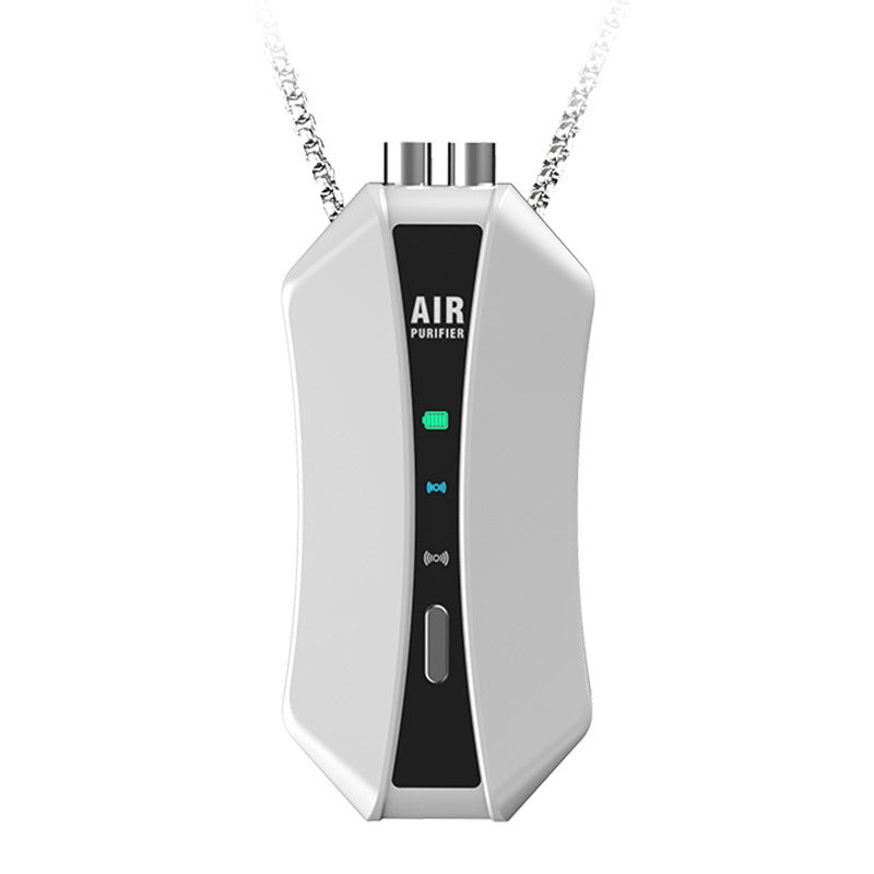 Portable Wearable Air Purifier Necklace – Personal Negative Ion Cleaner