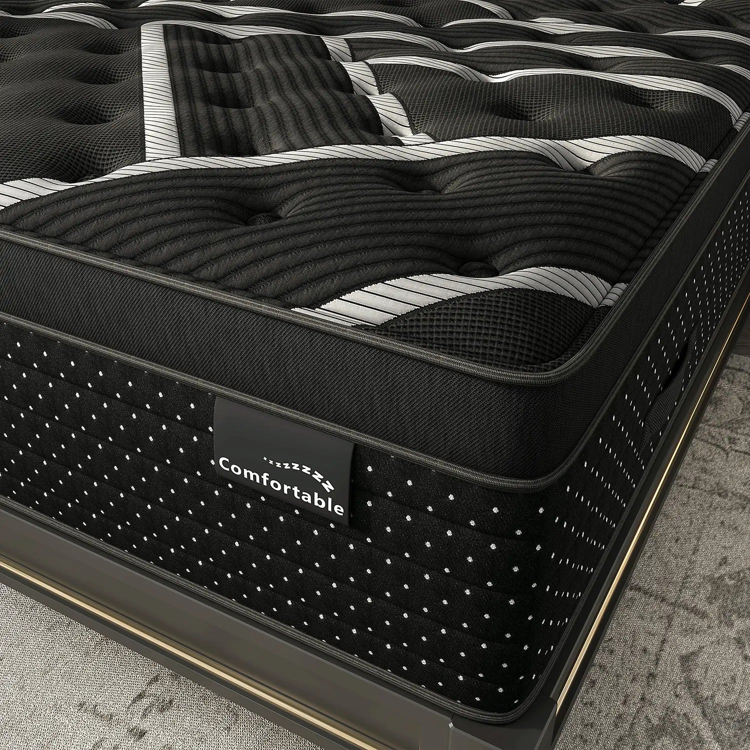 Experience Unmatched Comfort with Our 12/14 Inch Hybrid Mattress - Perfect for Twin, Full, Queen, or King Beds, Featuring Memory Foam and Pocket Springs for Medium Firm Support and Lumbar Care