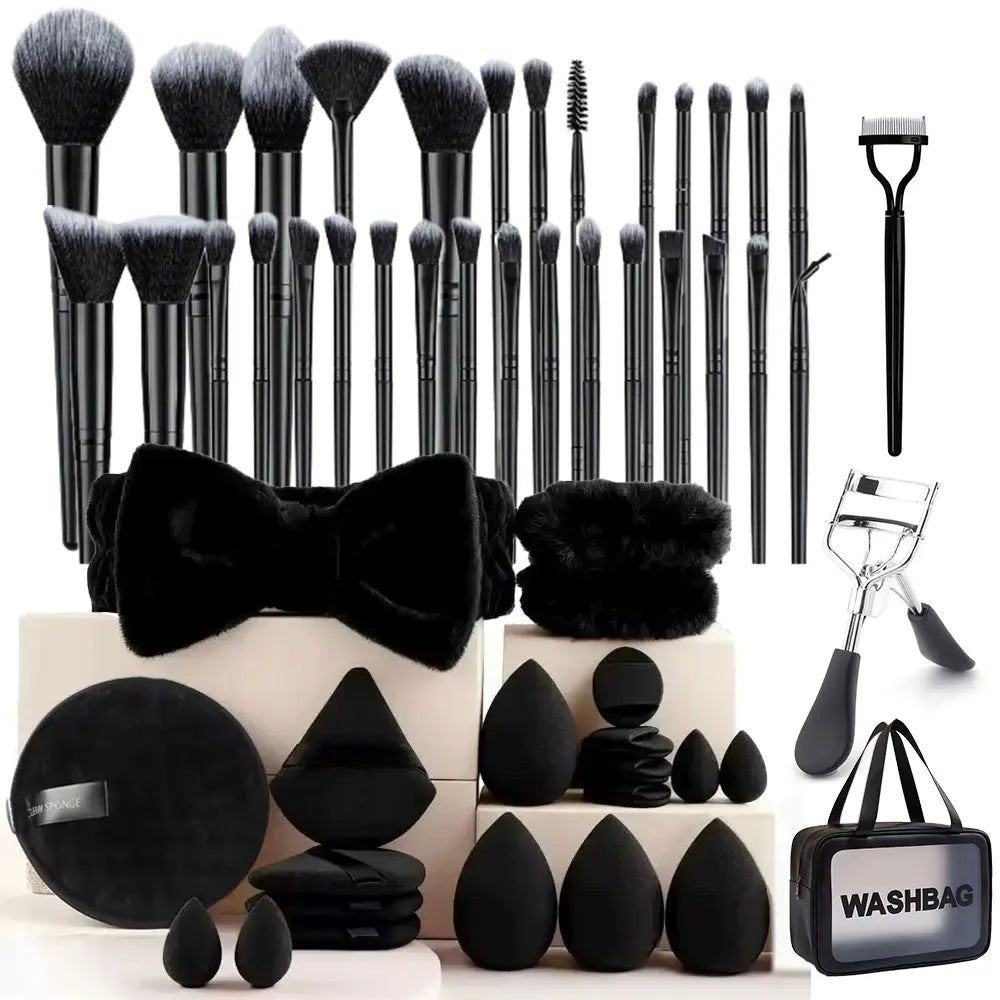 Unleash Your Beauty: 52-Piece Pink Professional Makeup Brush Set with Stylish Storage Case - Perfect for Flawless Foundation, Eye & Face Makeup!