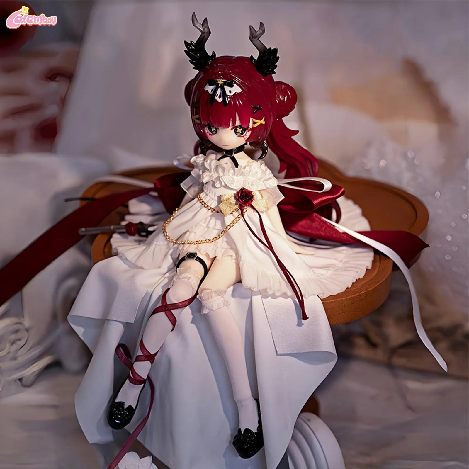 Discover the CALEMBOU Meki Oblivion's Luminaria Series V2 - Adorable 1/8 BJD Dress-Up Doll, Perfect Collectible for Birthdays and Christmas!
