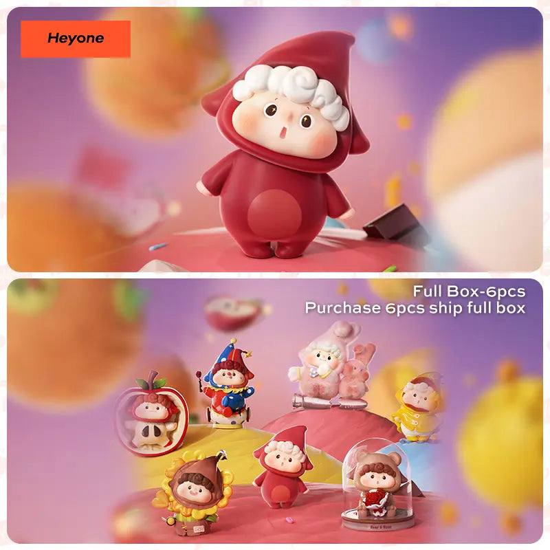 Heyone Hudodo'S Parallel Universe Series Blind Box Art Toy Action Cute Figure Girls Cute Gifts , Roses ,Birthday Gifts, Holiday Gifts, Anniversary Gifts, Cute Girly Gifts，Little Gifts for Girls