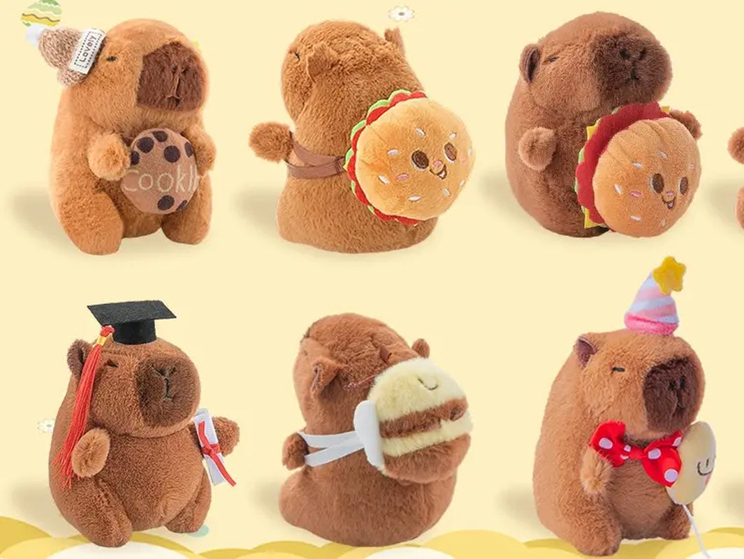 Charming Capybara Plush Keychain - Adorable Mini Bag Charm for Every Occasion! Perfect Gift for Birthdays and Holidays!