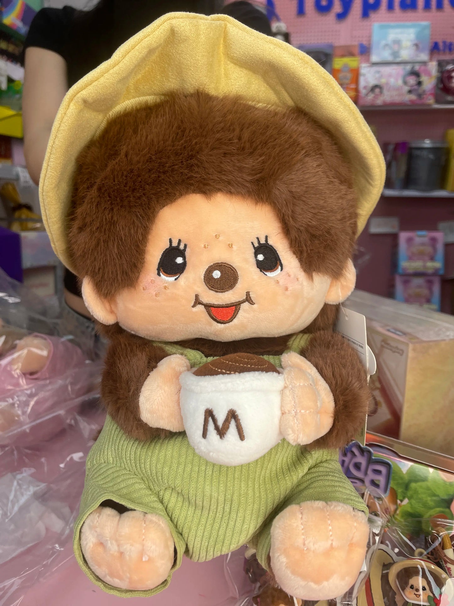 Experience Cuddly Charm with the Monchhichi Coffee Farm BiG Plush Series – Adorable Stuffed Animal Collectible Teddy Bear