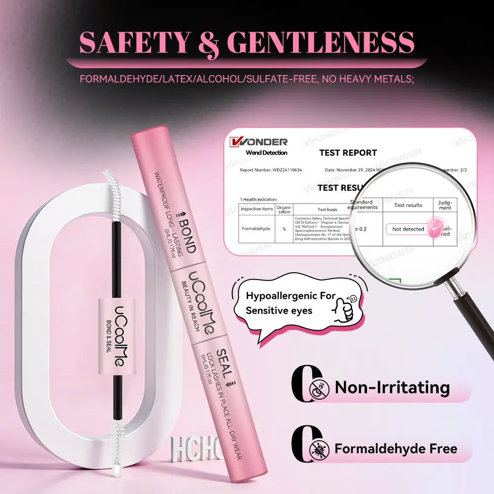 Ucoolme Creator Exclusive 2-In-1 Waterproof Lash Glue - Strong & Long-Lasting Adhesive for Flawless False Eyelash Application
