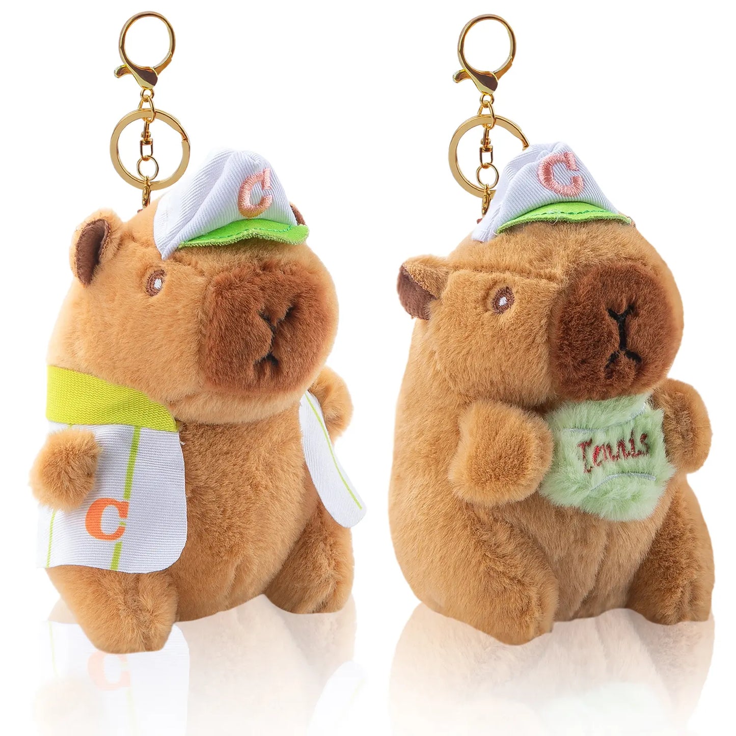 Charming Capybara Plush Keychain - Adorable Mini Bag Charm for Every Occasion! Perfect Gift for Birthdays and Holidays!