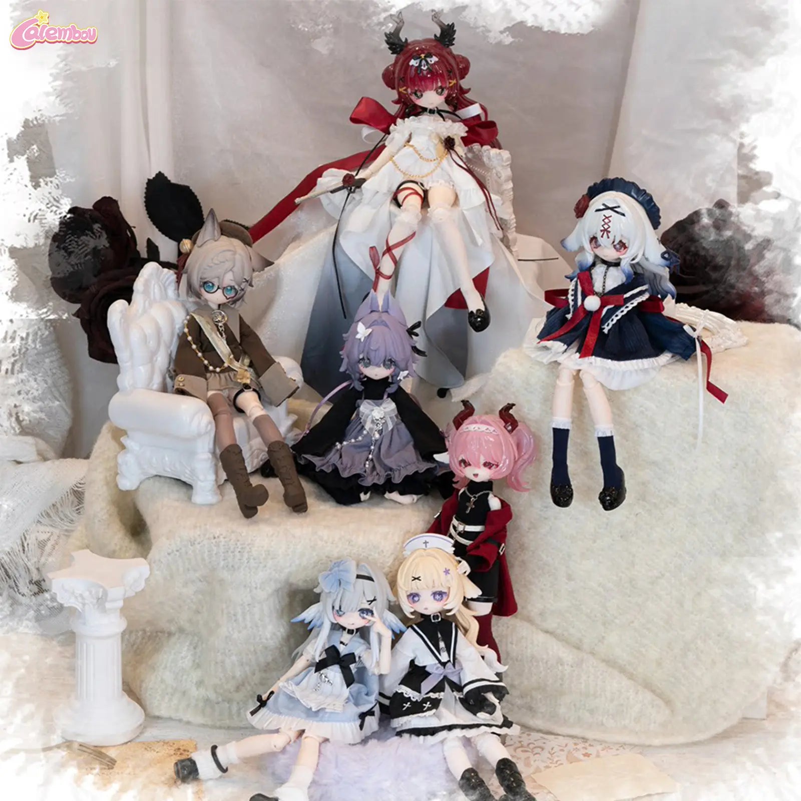 Discover the CALEMBOU Meki Oblivion's Luminaria Series V2 - Adorable 1/8 BJD Dress-Up Doll, Perfect Collectible for Birthdays and Christmas!