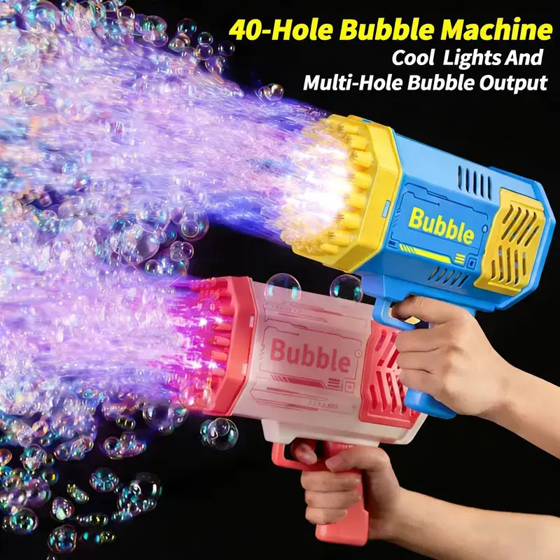 Exciting Summervibes Bubble Machine Blower - Perfect for Kids & Toddlers! Colorful Bubble Toys for Outdoor Birthday Parties and Fun!
