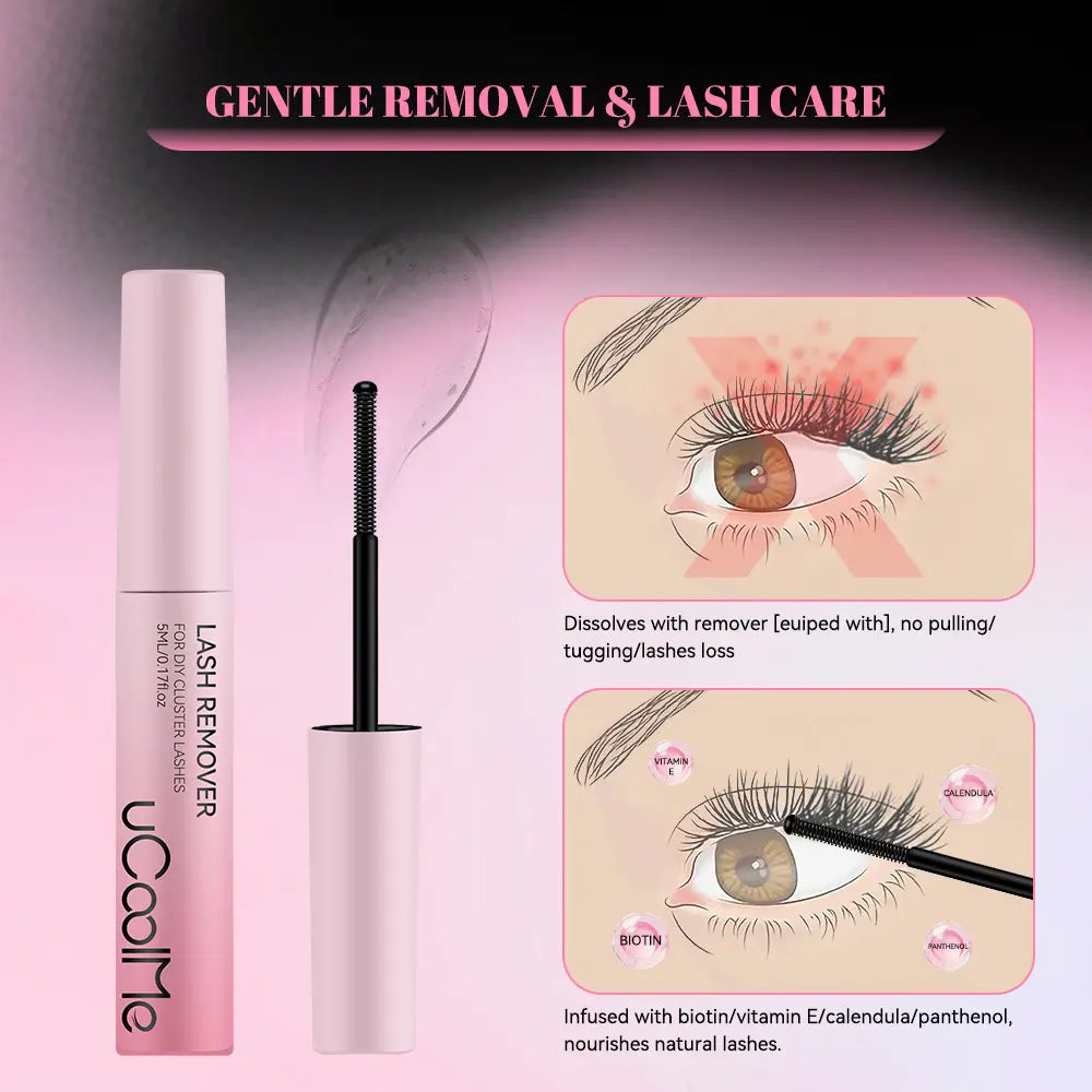 Ucoolme Creator Exclusive 2-In-1 Waterproof Lash Glue - Strong & Long-Lasting Adhesive for Flawless False Eyelash Application