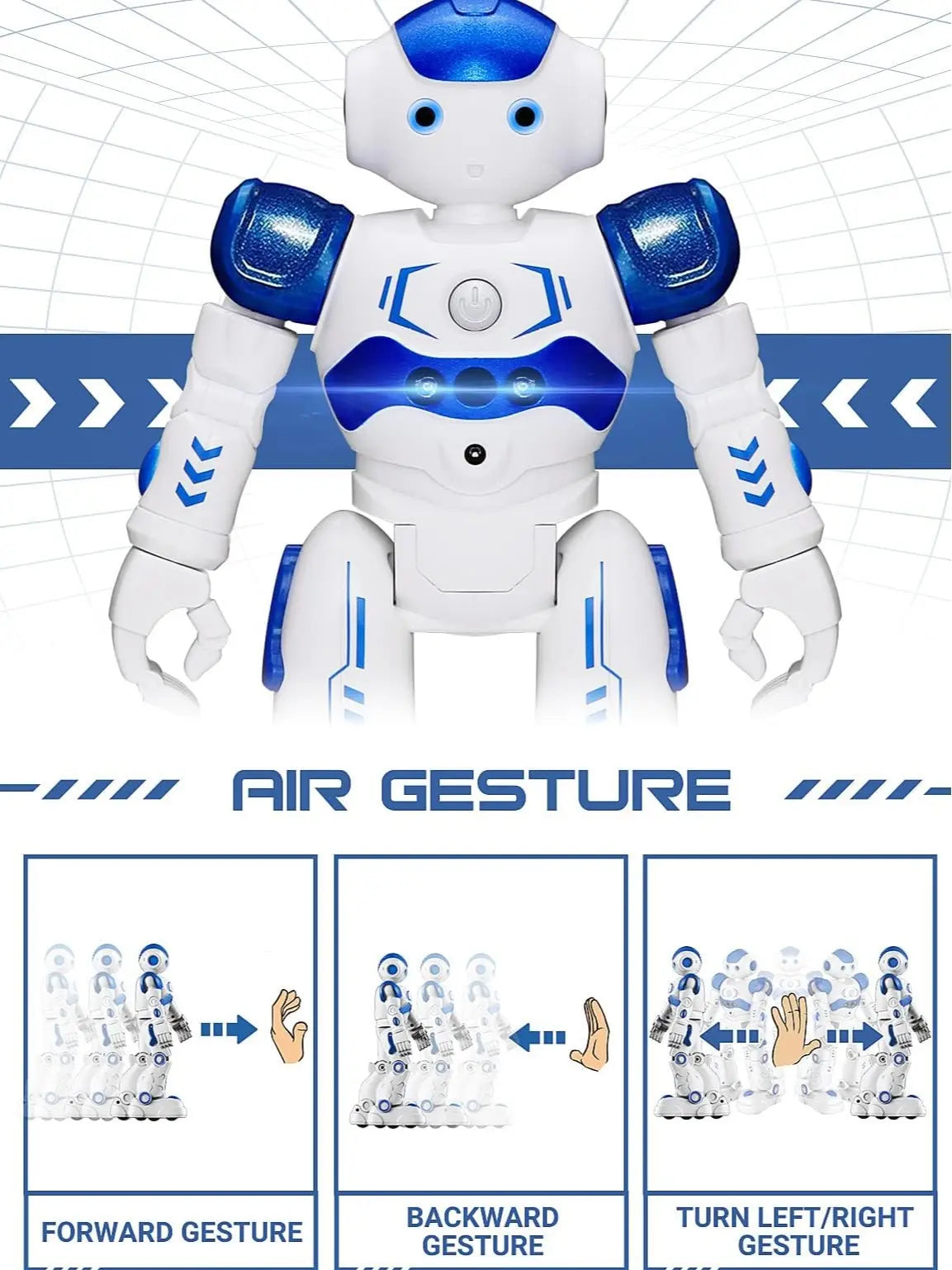 Exciting Kingsdragon RC Robot Toy - Gesture & Programmable Remote Control for Kids Aged 3-8 - Perfect Birthday & Graduation Gift!