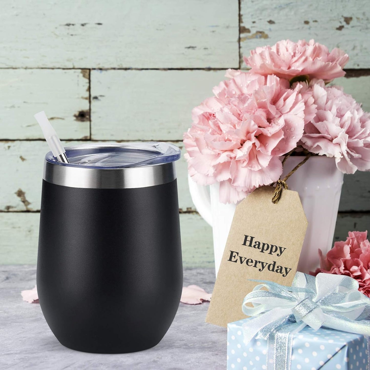 Elevate Your Sipping Experience with the 8-Pack 12Oz Insulated Stainless Steel Wine Tumblers - Perfect for Every Occasion!