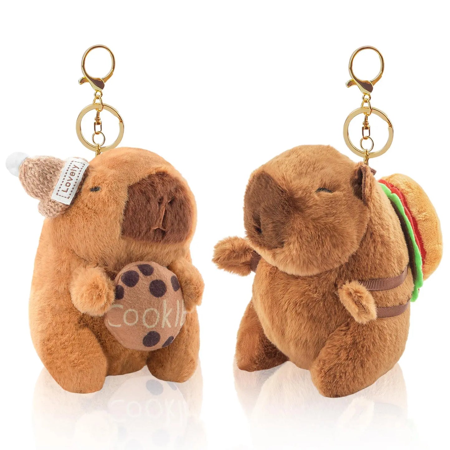 Charming Capybara Plush Keychain - Adorable Mini Bag Charm for Every Occasion! Perfect Gift for Birthdays and Holidays!