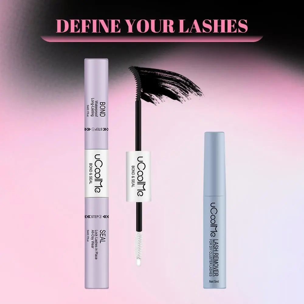 Ucoolme Creator Exclusive 2-In-1 Waterproof Lash Glue - Strong & Long-Lasting Adhesive for Flawless False Eyelash Application