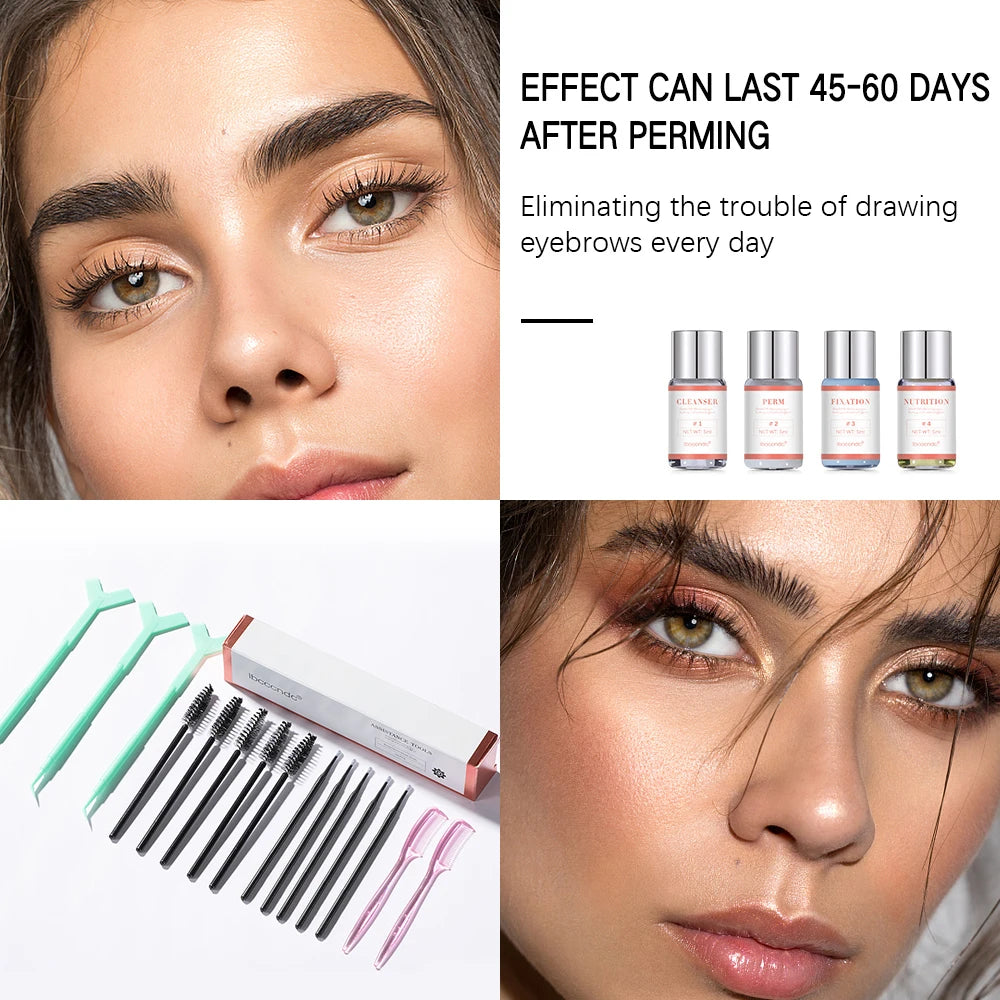 Keratin Eyebrow Lamination Kit for Natural Brow Lift & Styling