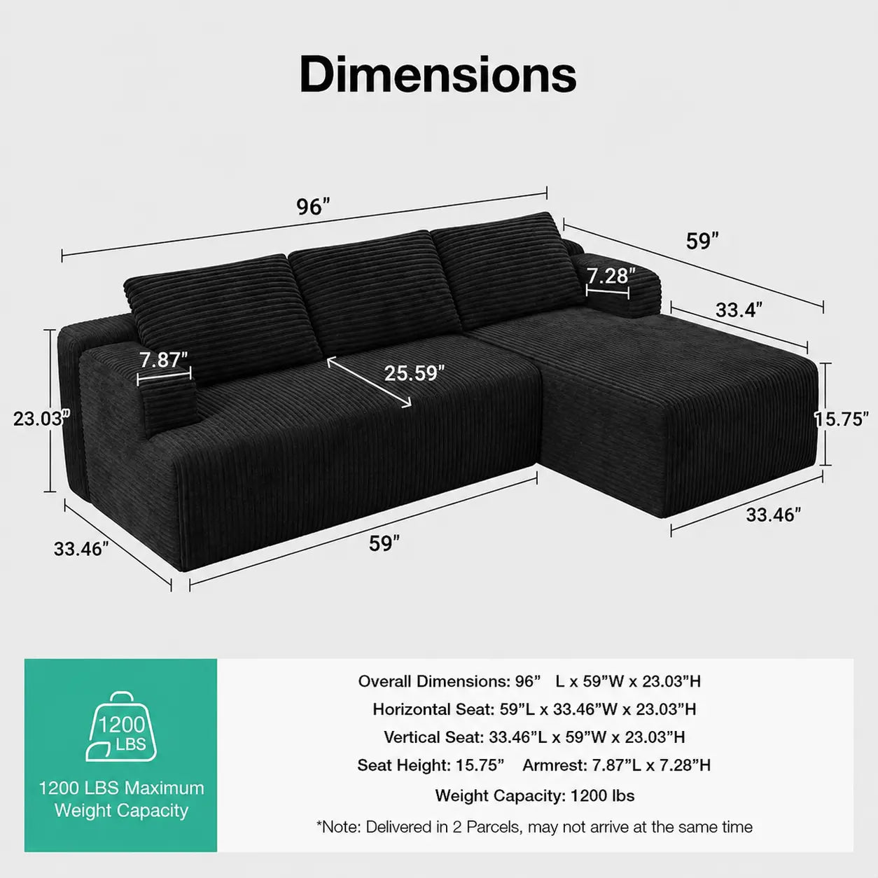 Transform Your Space with Our Luxurious L-Shape Plush Corduroy Velvet Sofa – Effortlessly Stylish, Comfortably Modern, and Ready to Enjoy!