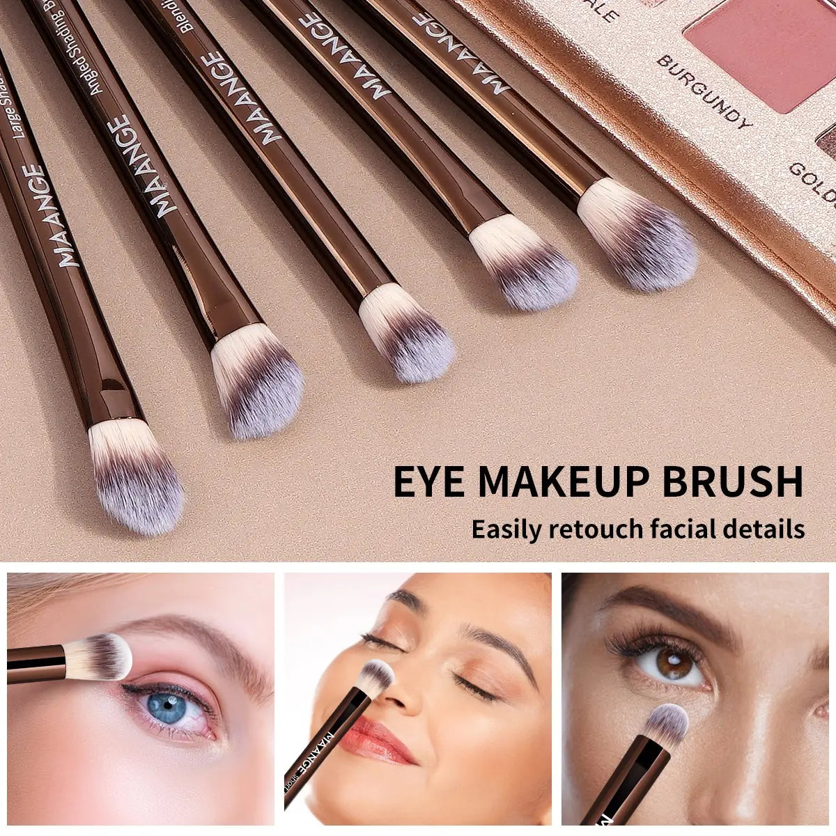 Transform Your Look with the Maange 28-Piece Ultimate Makeup Brush Set - 24 Brushes, 3 Powder Puffs & Stylish Storage Box for Flawless Beauty Application