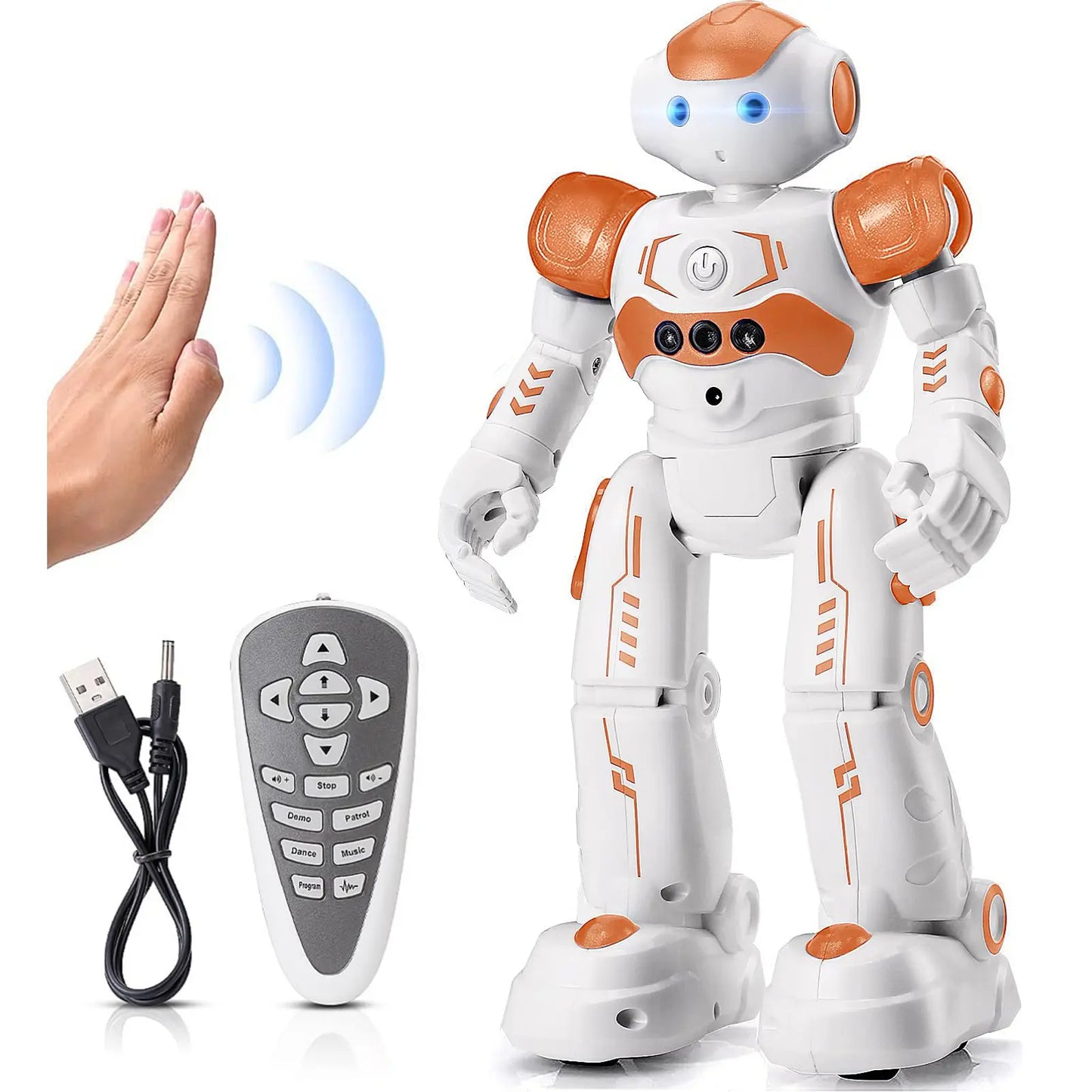 Exciting Kingsdragon RC Robot Toy - Gesture & Programmable Remote Control for Kids Aged 3-8 - Perfect Birthday & Graduation Gift!