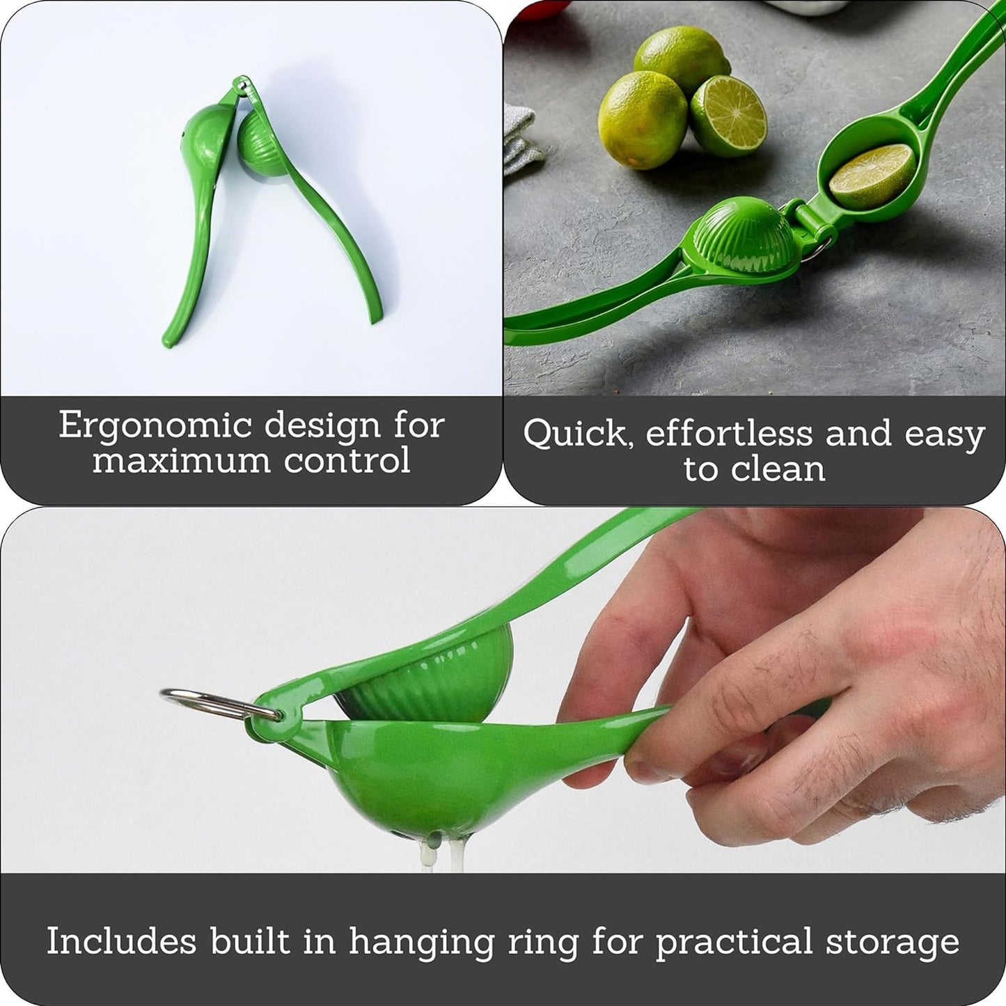 Premium Lemon & Lime Juicer – Easy Hand Press Squeezer