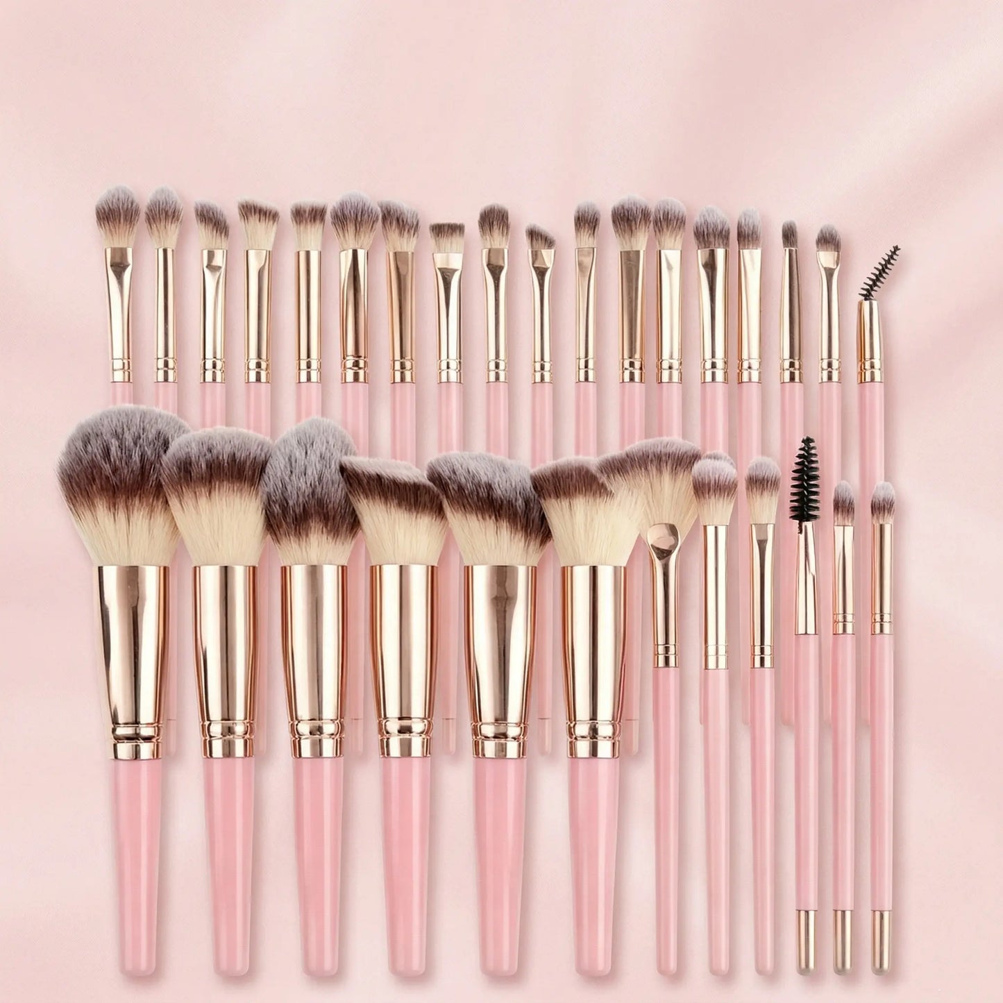 Unleash Your Beauty: 52-Piece Pink Professional Makeup Brush Set with Stylish Storage Case - Perfect for Flawless Foundation, Eye & Face Makeup!