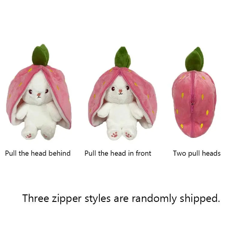 Transforming Bunny Plush Toy - Soft and Cuddly Stuffed Animal for Imaginative Play, Perfect Easter Gift for Ages 6+!