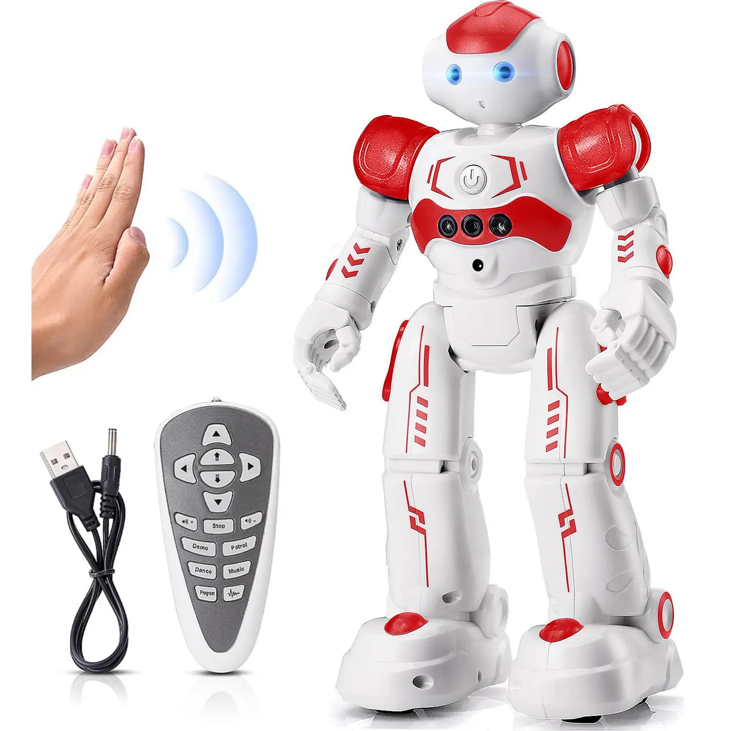 Exciting Kingsdragon RC Robot Toy - Gesture & Programmable Remote Control for Kids Aged 3-8 - Perfect Birthday & Graduation Gift!
